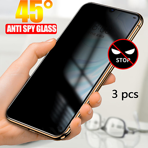 

Huawei Anti Peeping Screen Protector Huawei P10 P10 Plus P20 P20 Pro P20 Lite Nova 3E P30 P30 Lite Nova 4E Honor 9X High Definition HD Front Screen Protector 3 pcs Tempered Glass