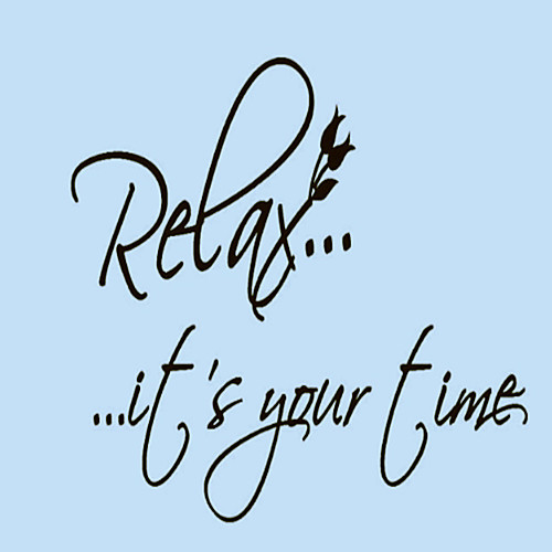 

Relax Generation Carved English Proverbs Home Furnishing Background Sticker 5733CM