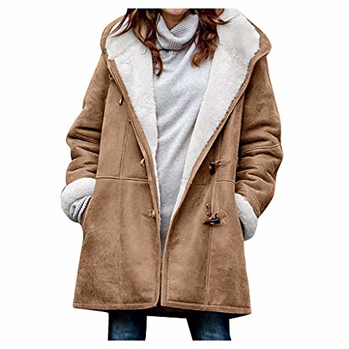 

Women's Parka Dailywear Fall Winter Regular Coat Casual Jacket Long Sleeve Solid Color Classic Gray Green / Lined