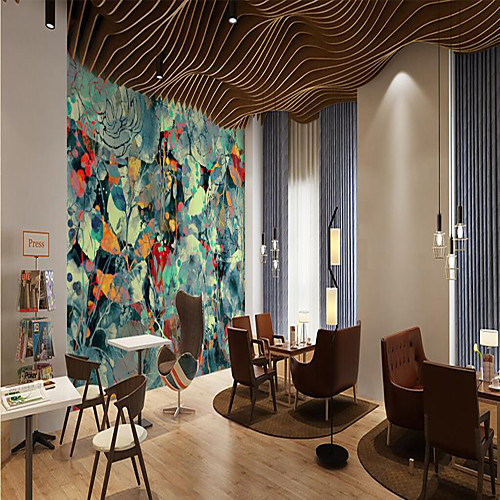 

Mural Wallpaper Wall Sticker Covering Print Peel and Stick Removable Abstract Floral Painting Canvas Home Décor