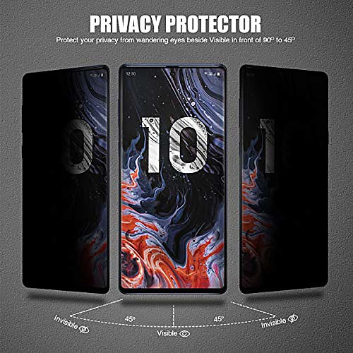 

Anti-peeking Screen Protector For Samsung galaxy note 20 Note 20 Ultra 3d Curved Privacy Tempered Glass Screen Protector Defender 9H Hardness Case-friendly Screen Protector For Galaxy Note 10