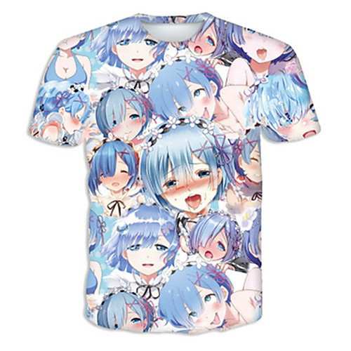 

Inspired by Ahegao Ahegao Cosplay Costume T-shirt Terylene 3D Printing Harajuku Graphic T-shirt For Women's / Men's