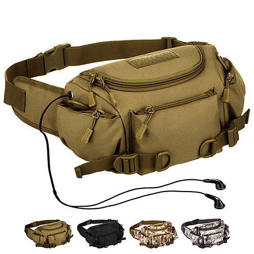 

3 L Hiking Waist Bag Wearable Outdoor Hiking Racing Running Lycra Spandex Camouflage Grey Khaki