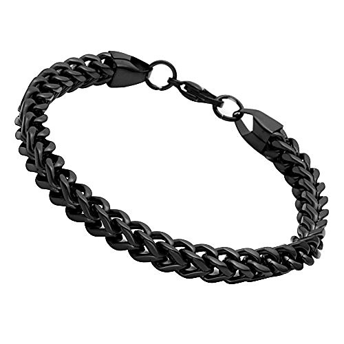 

franco chain bracelet for men women 6mm wide 8 inches stainless steel