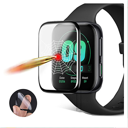 

1 Pcs 3D Curved Edge Soft Clear Protective Film Guard For OPPO Watch 41mm 46mm Smartwatch Full Cover Smartwatch Screen Protector