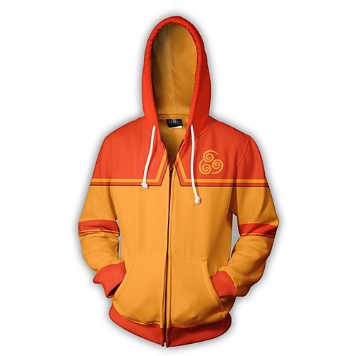 

Inspired by Avatar Aang Cosplay Costume Hoodie Terylene 3D Printing Hoodie For Women's / Men's