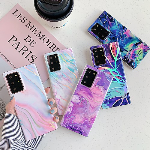 

Phone Case For Samsung Galaxy Back Cover S20 Plus S20 Ultra S20 S9 S9 Plus S8 Plus S8 Note 9 Note 8 Note 20 Ultra Pattern Marble TPU