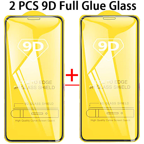 

2PCS 9D Full Cover Tempered Glass For iPhone 12 11 Pro Max 12 Mini Protective Films For iPhone 12 11 X XS MAX XR SE 2020 8 7 6 Plus 5 se Full Cover Screen Protector Tempered Glass