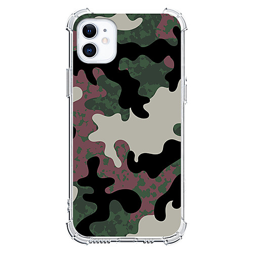 

Camouflage Phone Case For Apple iPhone 12 iPhone 11 iPhone 12 Pro Max Unique Design Protective Case Shockproof Back Cover TPU