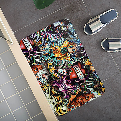 

Graffiti wall Pattern Carpet Door Mat Bedroom Living Room Carpet Study Room Carpet Kitchen Bathroom Anti-slip Mat
