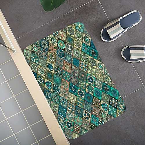 

Bohemian Ethnic Style Pattern Carpet Door Mat Bedroom Living Room Carpet Study Room Carpet Kitchen Bathroom Anti-slip Mat