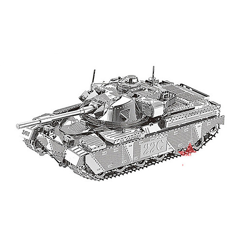 

3D Puzzle Metal Puzzle Tank DIY Furnishing Articles Metalic Chrome Classic Unisex Toy Gift