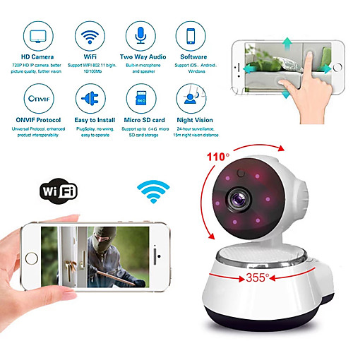 

WiFi Mini Nanny Camera IP Cam HD Video Audio Recorder IR Night Vision Motion Sensor Home Remote Baby Pet Monitor Cloud Storage