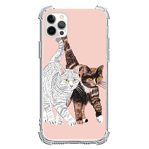 

Cartoon Cat Phone Case For Apple iPhone 12 iPhone 11 iPhone 12 Pro Max Unique Design Protective Case Shockproof Back Cover TPU