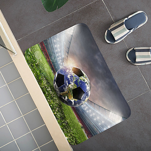 

Creative 3D Printing Footbal Field Hallway Carpet and Rugs for Bedroom Living Room Carpet Kitchen Bathroom Anti-Slip Floor Mats