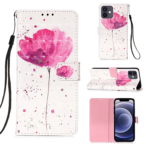 

Case For iPhone 12 / iPhone 12 Mini / iPhone 12 Pro / iPhone 12 Pro Max Card Holder Flip Magnetic Full Body Cases Flower PU Leather Case For iPhone 11 Pro Max / SE2020 / XS Max XR XS 7 / 8 7 / 8 plus