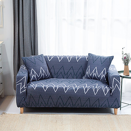 

Line Print Couch Cover Furniture Protector Soft Stretch Slipcover Fabric Super Fit for 1~4 Cushion Couch Armchair/Loveseat/Three Seater/Four Seater/L shaped sofa,Easy to Install