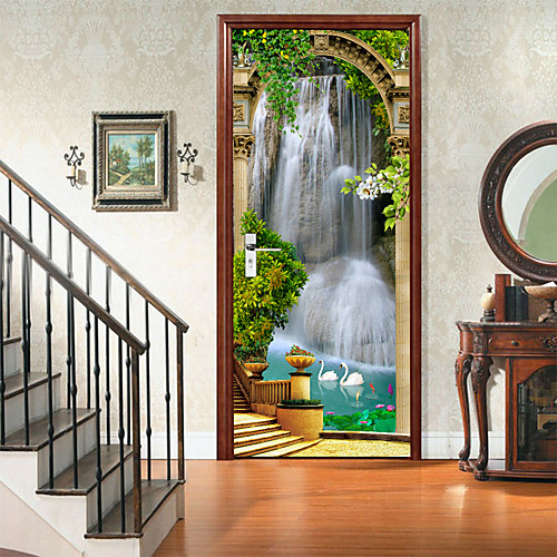 

Self-adhesive Creative Door Stickers Living Room Diy Decoration Home Waterproof Wall Stickers
