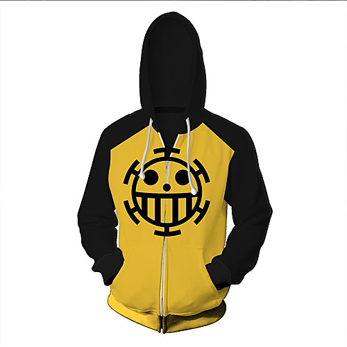 

Inspired by One Piece Monkey D. Luffy Cosplay Costume Hoodie Terylene Graphic Printing Harajuku Graphic Hoodie For Women's / Men's