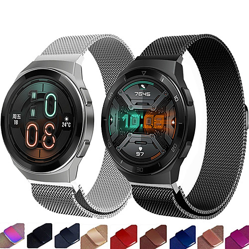

Smart Watch Band for Huawei 1 pcs Milanese Loop Stainless Steel Replacement Wrist Strap for Huawei Watch GT Huawei Watch 2 Huawei Watch 2 Pro huawei honor Magic Huawei Watch GT Active One size 22mm