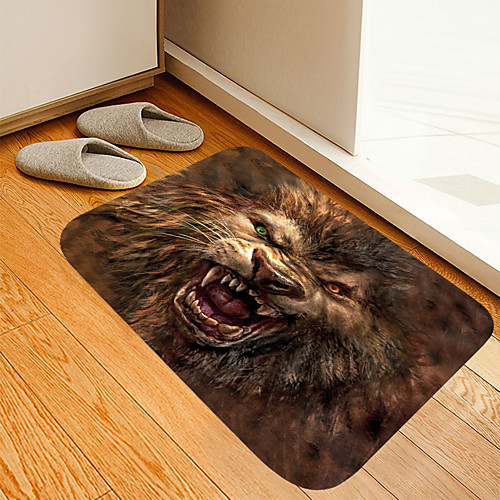 

Different Pupil Lion Digital Printing Floor Mat Modern Bath Mats Nonwoven Memory Foam Novelty Bathroom