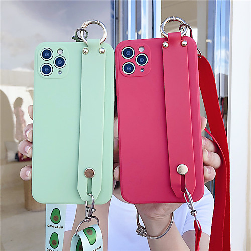 

Phone Case For Apple Back Cover iPhone 12 Pro Max 11 SE 2020 X XR XS Max 8 7 with Stand Solid Colored TPU