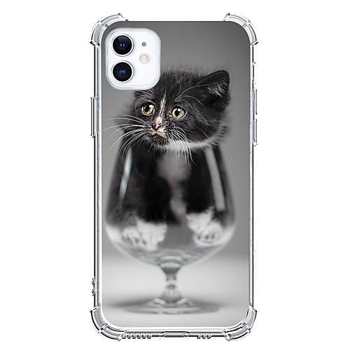 

Cat Phone Case For Apple iPhone 12 iPhone 11 iPhone 12 Pro Max Unique Design Protective Case Shockproof Back Cover TPU