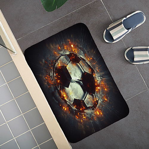 

Creative 3D Printing Footbal Field Hallway Carpet and Rugs for Bedroom Living Room Carpet Kitchen Bathroom Anti-Slip Floor Mats
