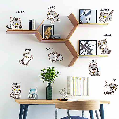 

Animals Wall Stickers 3D Wall Stickers Decorative Wall Stickers, PVC Home Decoration Wall Decal Wall Decoration 1pc