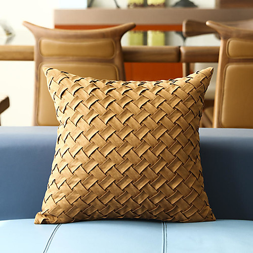 

Cushion Cover Suede Solid color Weave Soft Decorative Square Throw Pillow Cover Cushion Case Pillowcase for Sofa Bedroom 45 x 45 cm (18 x 18 Inch) Superior Quality Mashine Washable