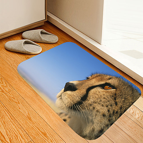 

Animal leopard Digital Printing Floor Mat Modern Bath Mats Nonwoven Memory Foam Novelty Bathroom