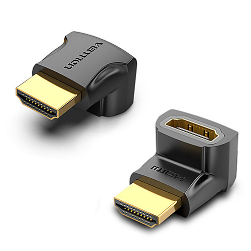 

Vention HDMI-compatible Adapter 270 90 Degree Right Angle Male to Female Cable Converter 4K HDMI-compatible Extender for PS4 PS5 HDTV HDMI-compatible Connector