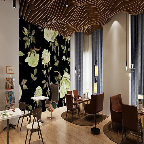 

Mural Wallpaper Wall Sticker Covering Print Peel and Stick Removable Floral Flower Canvas Home Décor