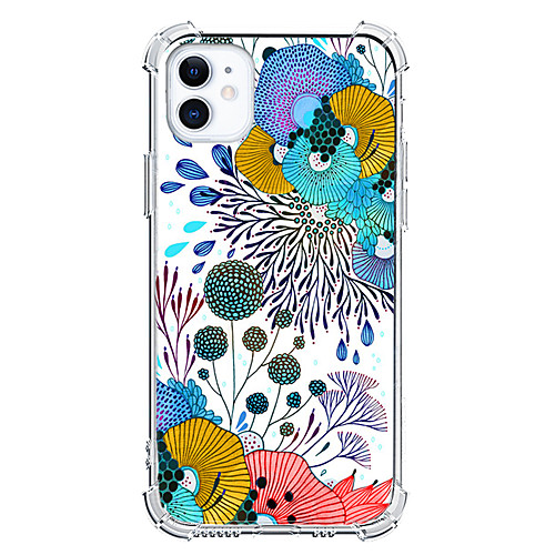 

Floral Phone Case For Apple iPhone 12 iPhone 11 iPhone 12 Pro Max Unique Design Protective Case Shockproof Back Cover TPU