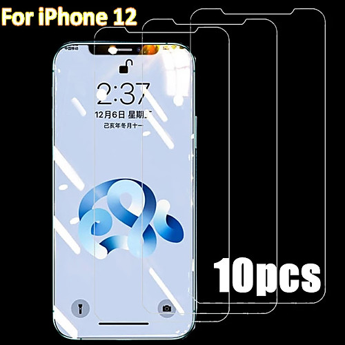 

10PCS Tempered Glass For iPhone 12 11 Pro Max 12 Mini Protective Films For iPhone 12 11 X XS MAX XR SE 2020 8 7 6 Plus 5 se Full Cover Screen Protector Tempered Glass