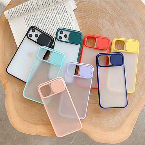 

Phone Case For Apple Back Cover iPhone 12 Pro Max 11 SE 2020 X XR XS Max Frosted Solid Color TPU PC