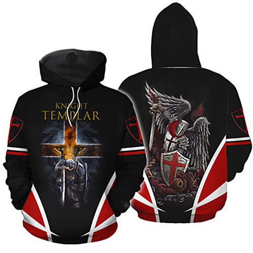 

Inspired by The Last Templar Knights Templar Cosplay Costume Hoodie Terylene Graphic Printing Hoodie For Women's / Men's