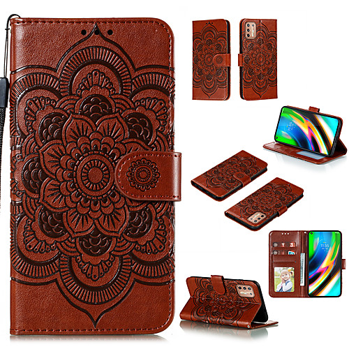 

Phone Case For Motorola Full Body Case Leather Flip MOTO G9 PLAY Moto G7 Play Moto G7 Power Moto G8 Power Moto G8 Power Lite Moto G8 Plus Moto One Macro / G8 Play Card Holder Flip Magnetic Solid