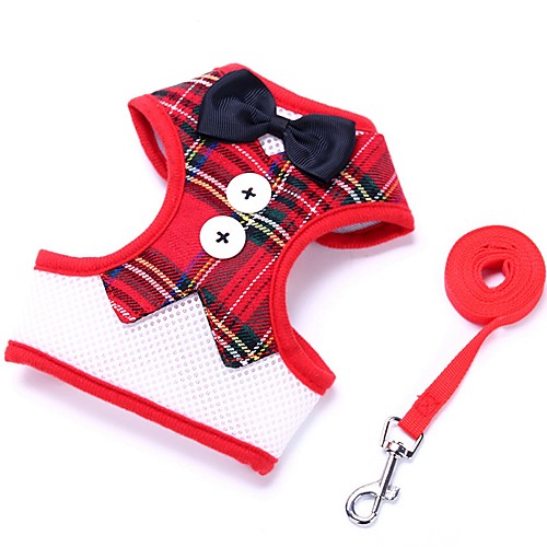 

Dog Outfits Harness Leash Portable Walking Retractable Adjustable / Retractable Running Safety Solid Colored Cotton Bulldog Shiba Inu Pug Bichon Frise Schnauzer Pekingese 1 2 3 4 5