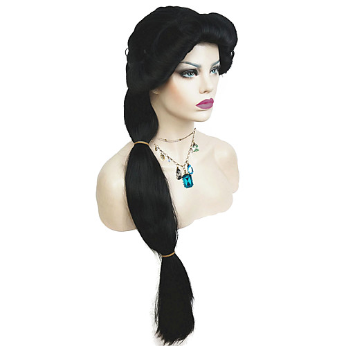 

Princess Cosplay Wigs Women's Silky Straight 30 inch Straight Black Anime Wig
