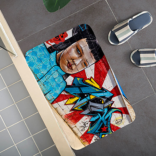 

Graffiti wall Pattern Carpet Door Mat Bedroom Living Room Carpet Study Room Carpet Kitchen Bathroom Anti-slip Mat
