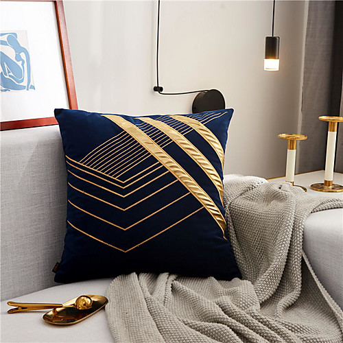 

High Texture Bronzing Embroidery Pillow Case Cover Home Sofa Pillow Case Cover Living Room Bedroom Sofa Cushion Cover