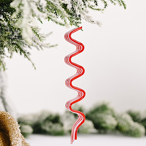 

Christmas Decorations Creative Red And White Candy Pendant Plastic Lollipop Hanging Piece Simulation Candy