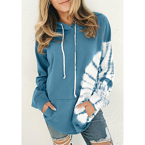 

Women's Hoodie Pullover Graphic Front Pocket Daily Casual Hoodies Sweatshirts Loose Blue Gray Khaki
