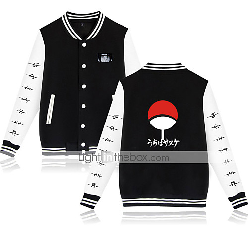 

Inspired by Naruto Cosplay Akatsuki Uchiha Itachi Cosplay Costume Anime Polyester / Cotton Blend Print Printing Harajuku Graphic Top For Women's / Men's