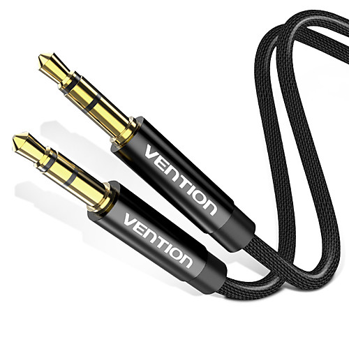 

Vention Aux audio cable Jack 3.5mm Male to Male Aux Cable for Car Speaker Headphone Stereo Speaker MP3/4 PC Speaker Cable 1m