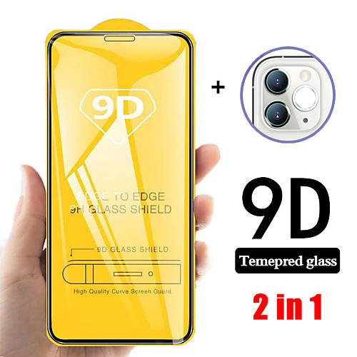 

2in1 9D HD Black Protective Glass for iPhone12 Pro Camera Screen Protector For iPhone 12 Mini 12 Pro Max 11 Pro Max 11 Pro Glass For iPhone 12 Pro