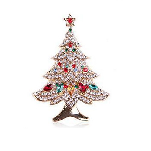 

Brooches Christmas Simple Brooch Jewelry Gold For Outdoor Festival