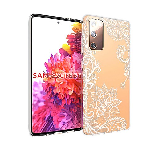 

Case For Samsung Galaxy S20 FE Transparent Pattern Back Cover Flower TPU Soft Galaxy S20 Plus Note 20 Ultra Note 10 Plus A11 A21S A31 A41 A51 A71 A81 A91