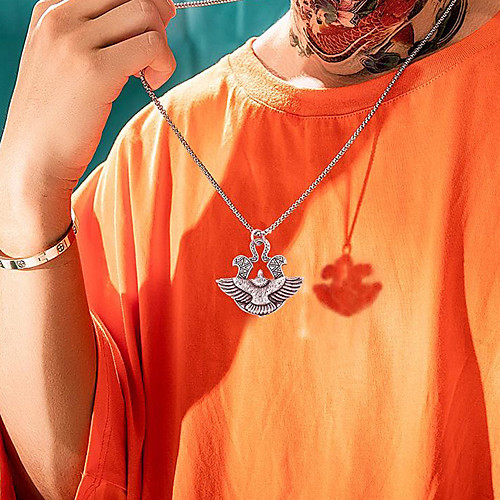 

Women's Men's Pendant Necklace Chain Necklace Drop Fashion Vintage Classic Trendy Titanium Steel Alloy Silver 70 cm Necklace Jewelry 1pc For Christmas Halloween Street Gift Prom / Chains